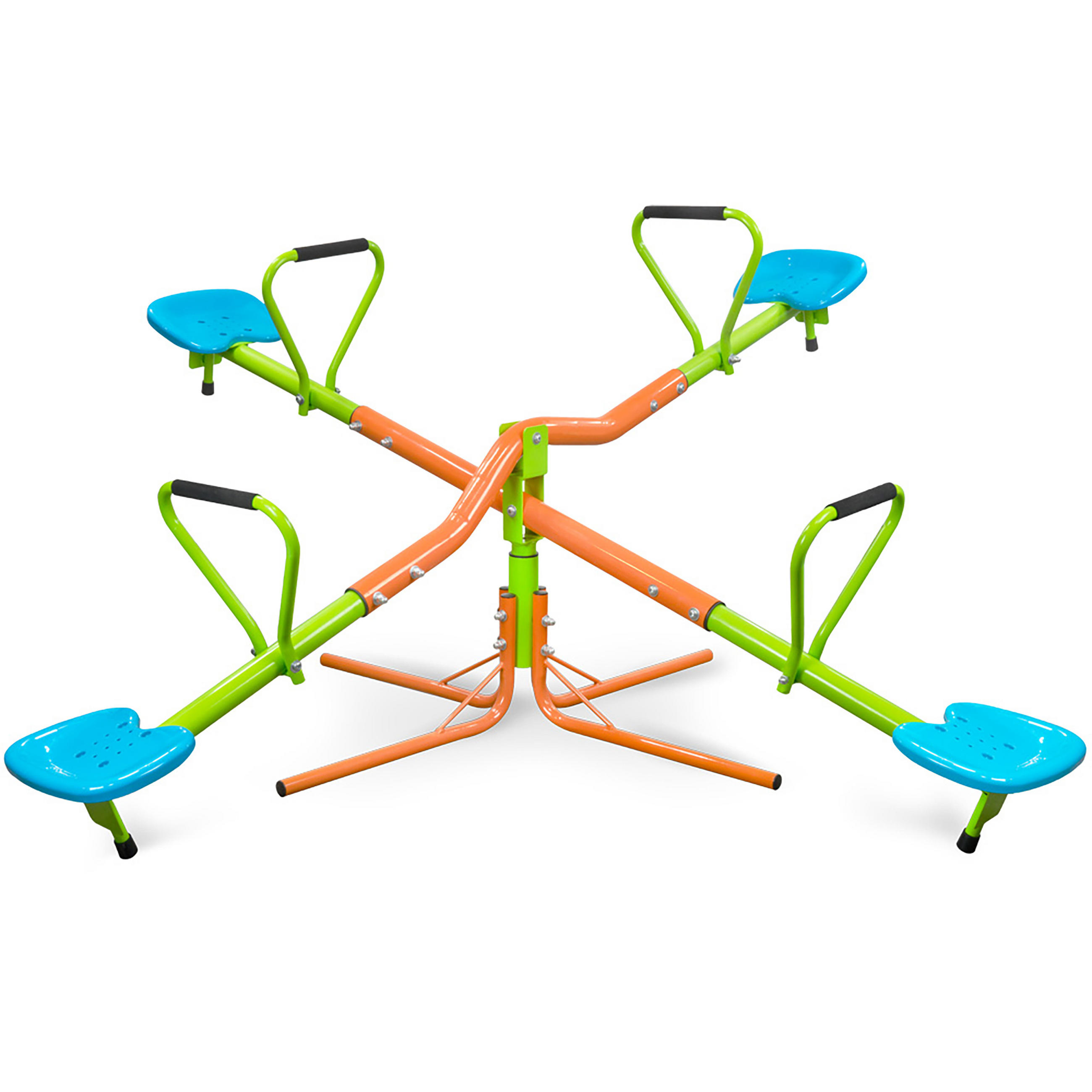 KINDERWIPPE 4-Sitzer Outdoor/Indoor bis 200kg - Blau, Metall (190/190cm)