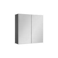 KOPALNIŠKA OMARICA Z OGLEDALOM Lavia, Antracit, 60 x 60.2 cm - antracit, leseni material (60/170/17cm) - Vicco