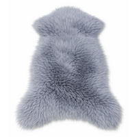 FELL Öko Lammfell Schaffell Dunkelgrau Töne wählbar ca. 125 cm - Dunkelgrau, Fell (70/125cm) - Provellus