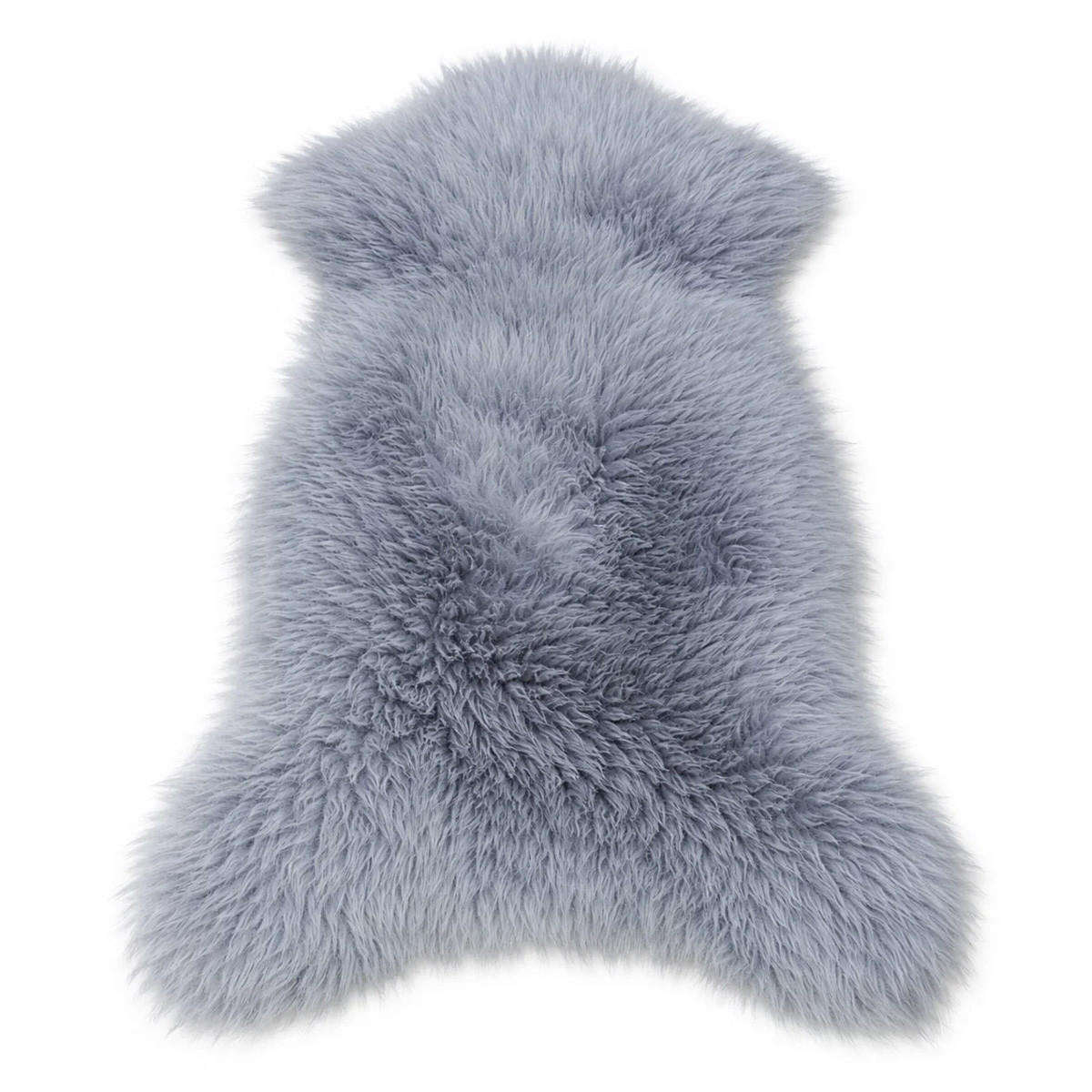 FELL Öko Lammfell Schaffell Dunkelgrau Töne wählbar ca. 125 cm - Dunkelgrau, Fell (70/125cm) - Provellus