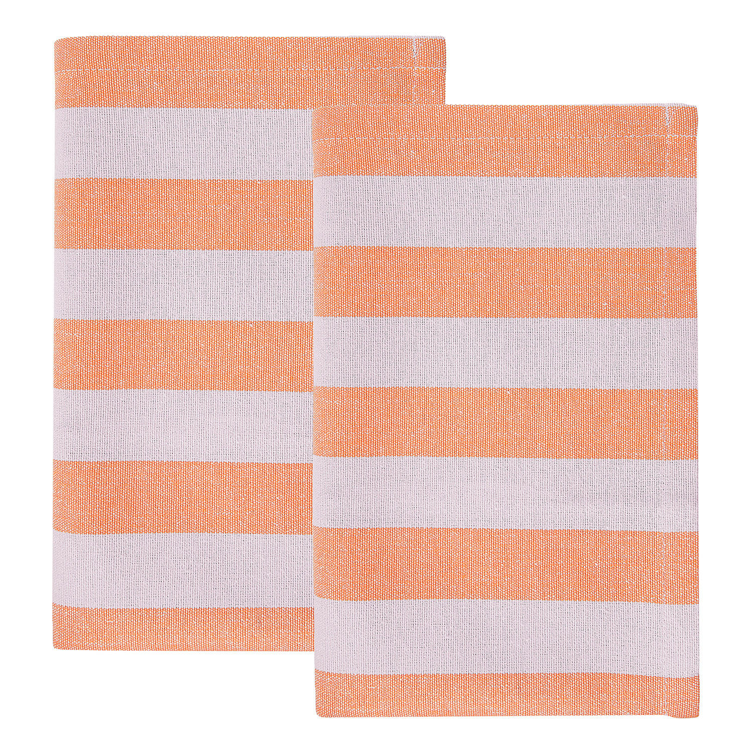 KÜCHENTUCH (2er-Set) Little Italy - Orange/Weiß, Textil (50/66cm) - Butlers