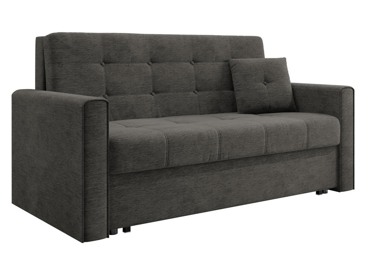 SCHLAFSOFA Viva Lux III - Hellgrau, Holz/Textil (153/85/98cm) - MIRJAN24