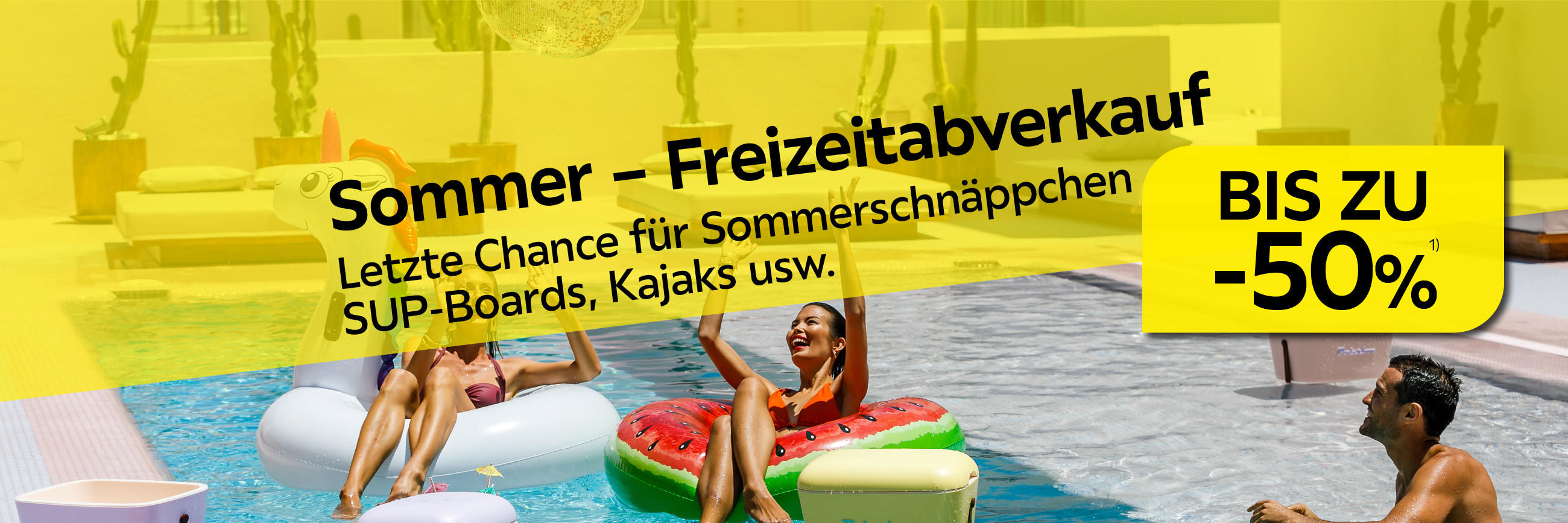 Sommer - Freizeitabverkauf! Letzte Chance für Sommerschnäppchen SUP-Boards, Kajaks usw.