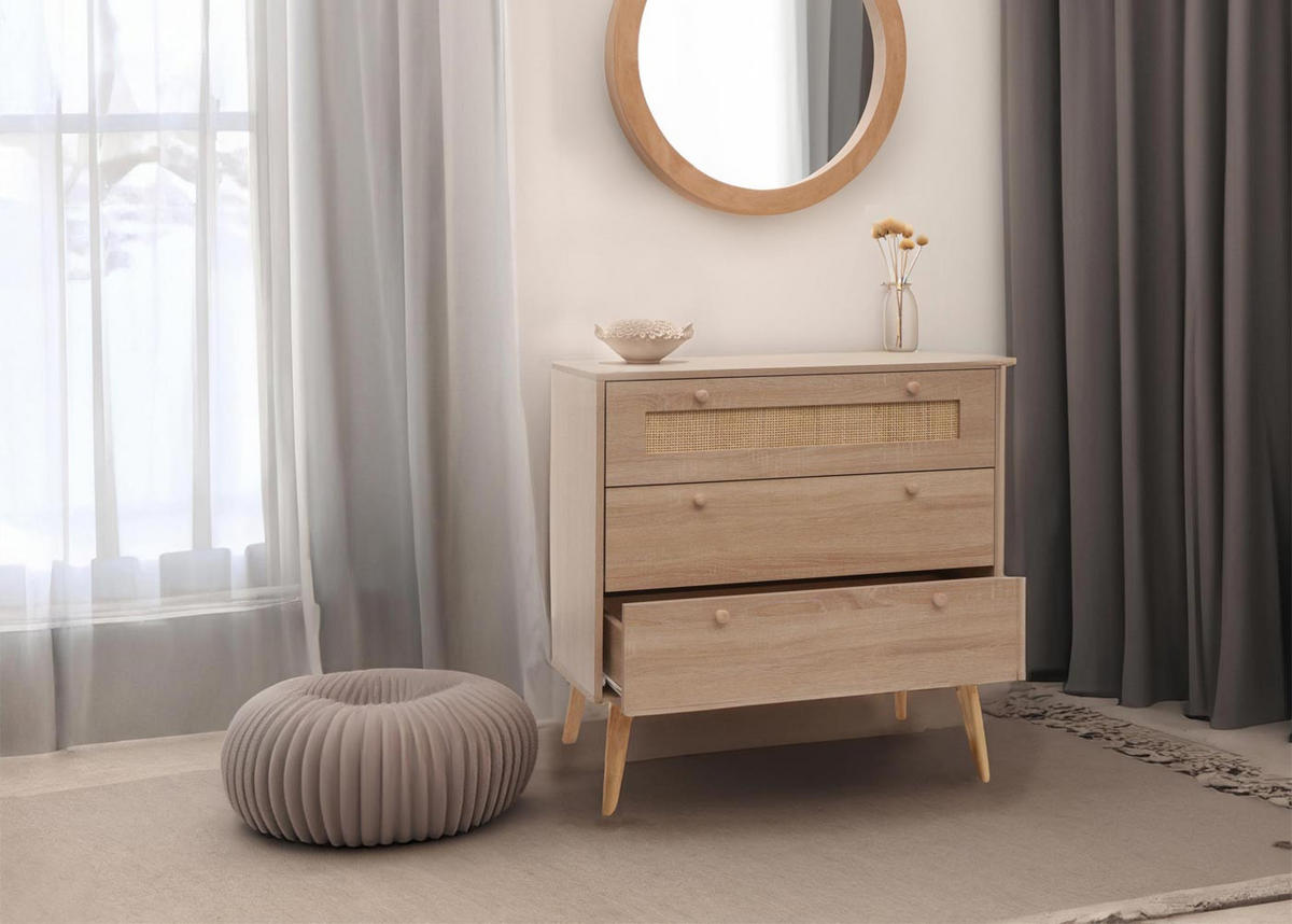 SCHUBLADENKOMMODE Braun - Braun, Holzwerkstoff (80/78/39cm) - MCW