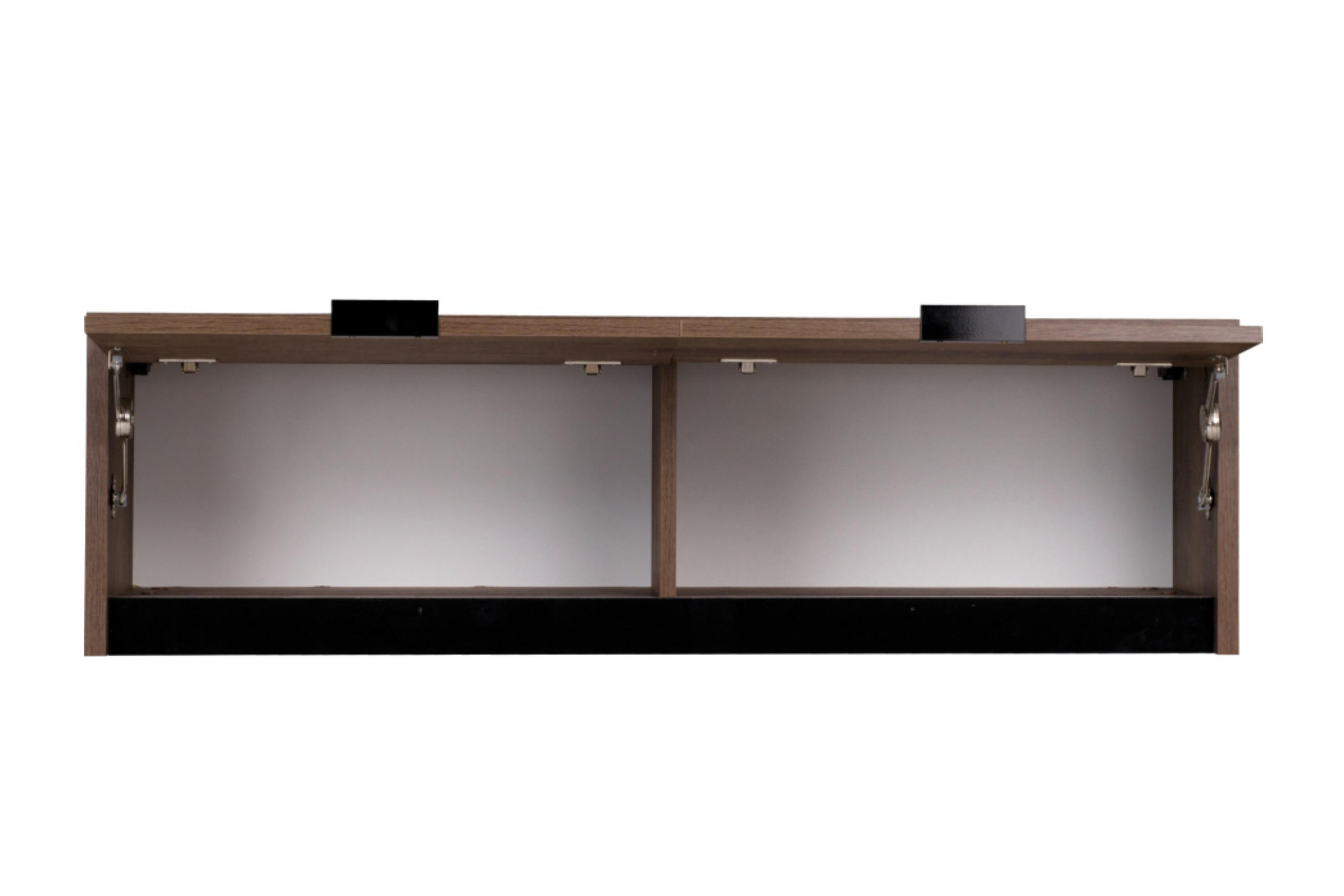 HÄNGESCHRANK MERO mit Türen, Dunkelbraun - Dunkelbraun, Holzwerkstoff (120/35/32cm) - KONSIMO®