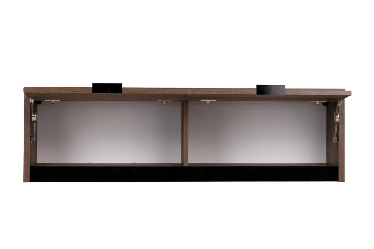 HÄNGESCHRANK MERO mit Türen, Dunkelbraun - Dunkelbraun, Holzwerkstoff (120/35/32cm) - KONSIMO®