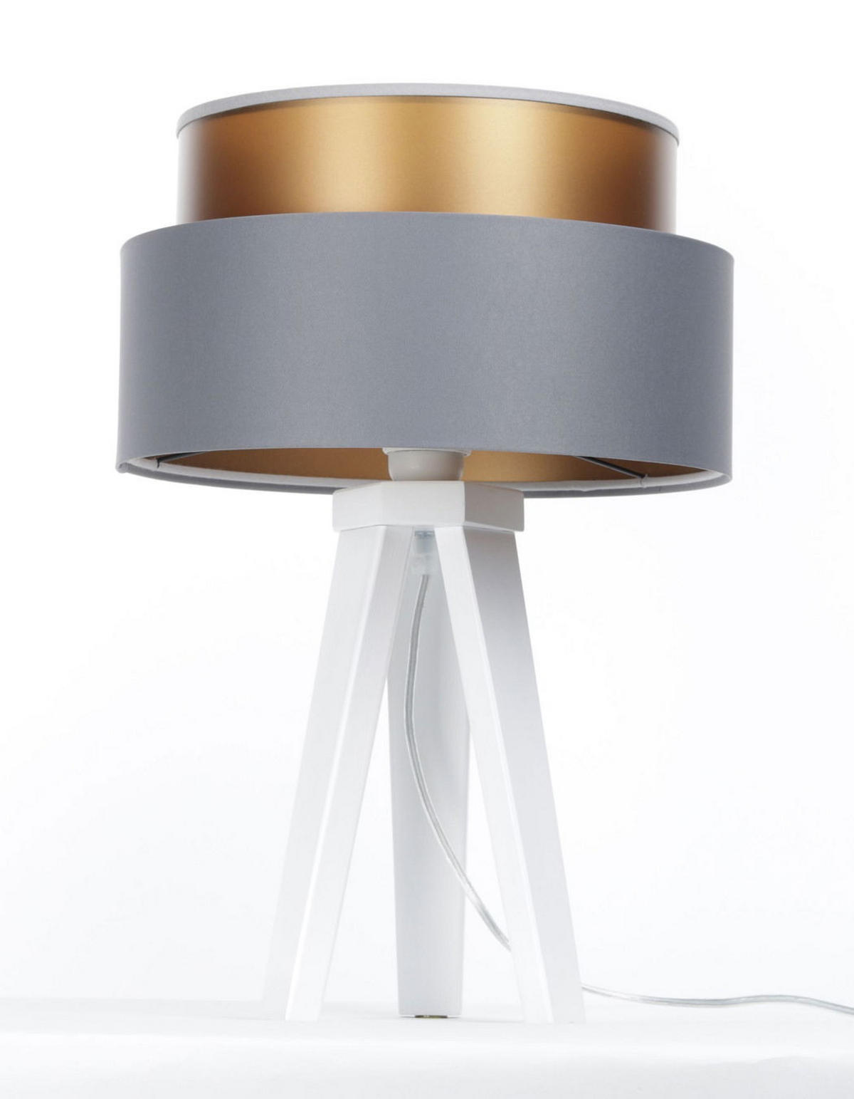 TISCHLAMPE Grau 30/45 cm - Weiß, Kunststoff (30/0.7/45cm) - ONZENO