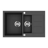 UMYVADLO Seattle Černá - černá, keramika (80/20/50cm) - Bergstroem