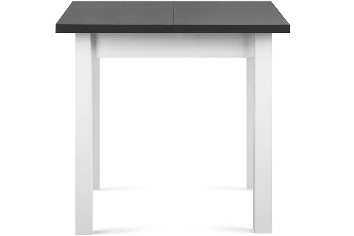ESSTISCH SALUTO ausziehbar bis 110cm quadratisch, weiß grau - Weiß/Grau, Holz/Buchenholz (80/80/76cm) - KONSIMO®