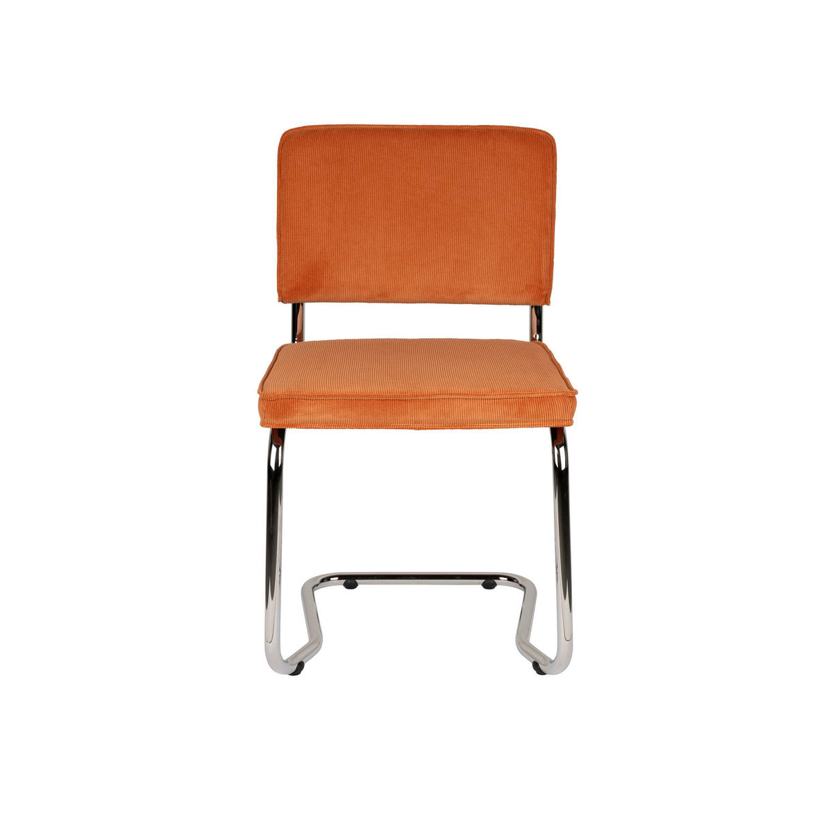 ESSZIMMERSTUHL Ridge Kink Rib Orange - 2 er Set - Orange, Textil (48/85/50cm) - Zuiver