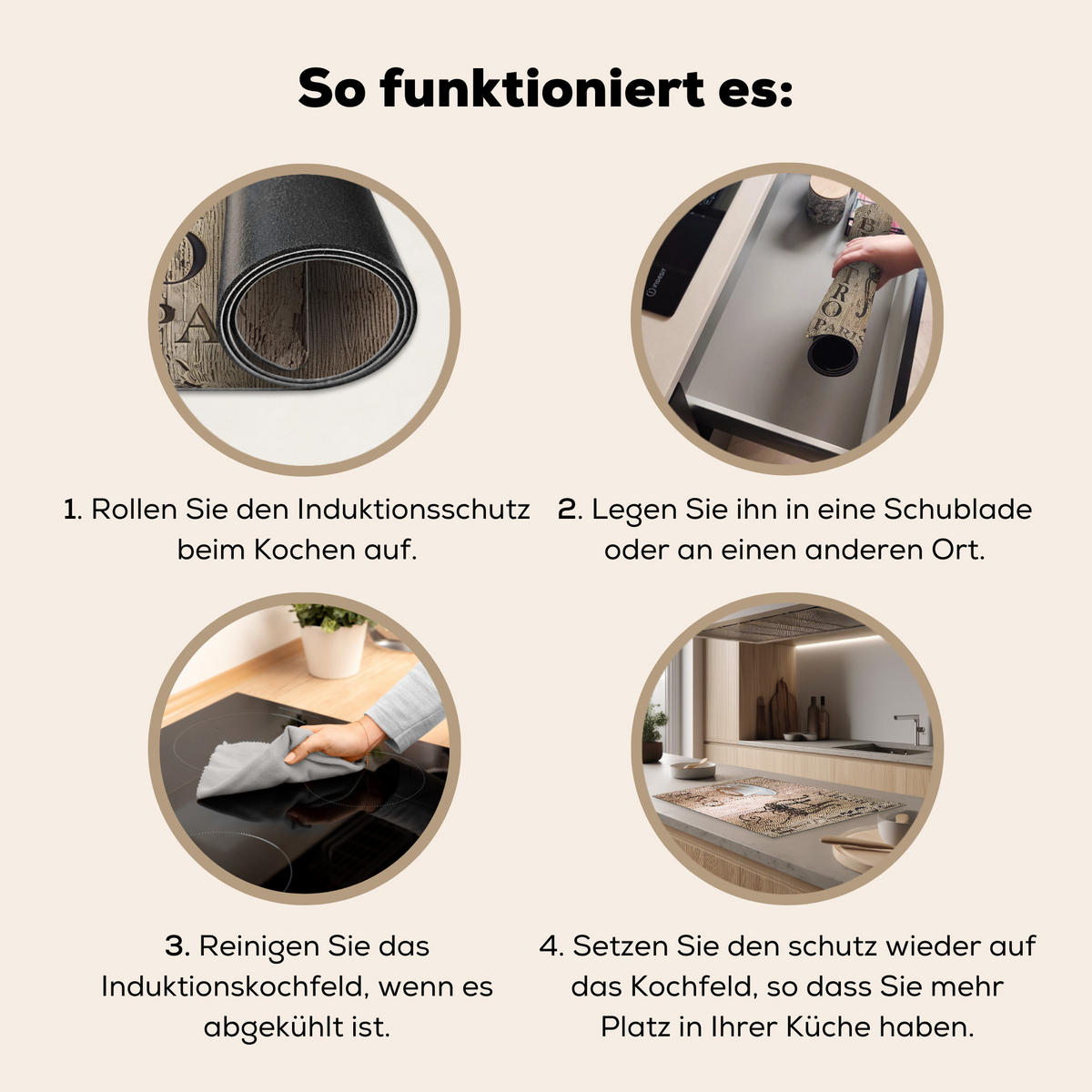 HERDABDECKPLATTE Bistro Parisien - Café - Kaffee - Jahrgang 80x52 cm - Cappuccino, Kunststoff (80/52/0.2cm) - MuchoWow