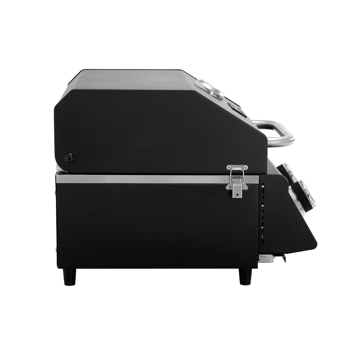 GASGRILL Set PLATINUM COMPACT DARK - Anthrazit/Schwarz, Metall (45/34/45cm) - TAINO