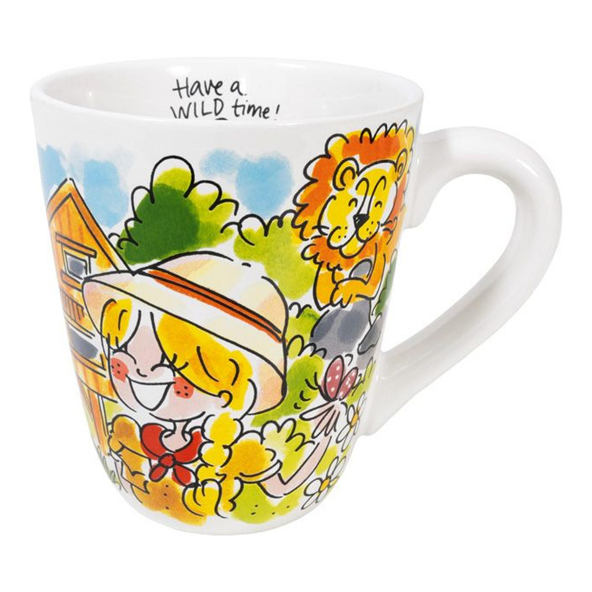 BECHER Wild werden Beekse Bergen in Bunt - 350 ml - Multicolor, Keramik (0.35L) - Blond Amsterdam