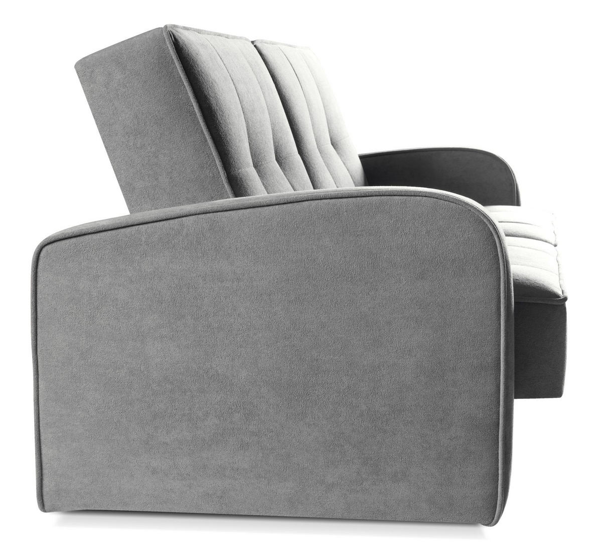 SOFA Grau ARIS Schlafsofa - Grau, Textil (222/90/93cm) - Sepro Meble