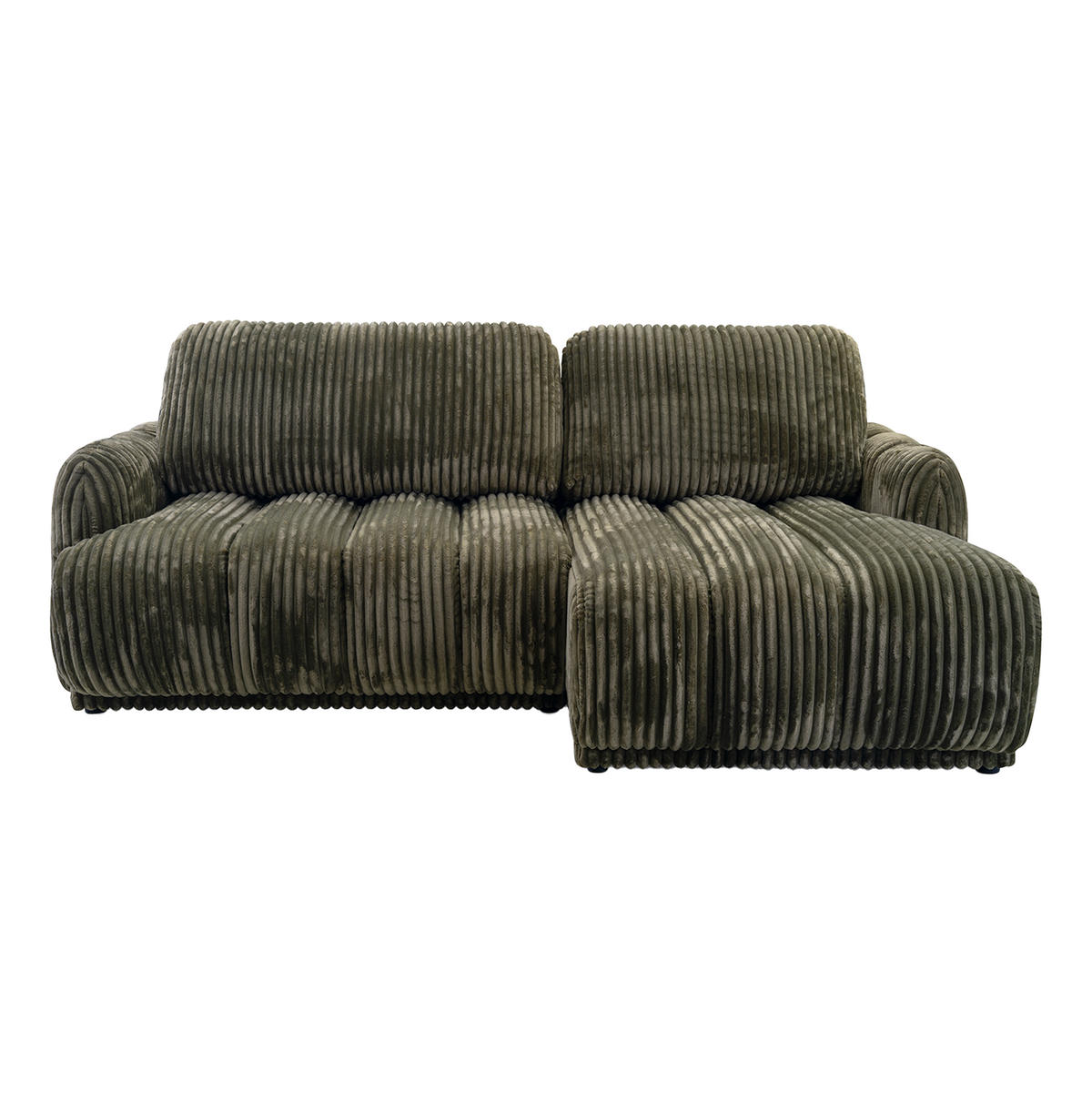 ECKSOFA CAMILO mit Schlaffunktion, Grün - Grün, Textil (220/150cm) - Fedve