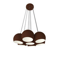 HÄNGELEUCHTE - Dunkelbraun, Metall (25/25/20cm) - Lumicom