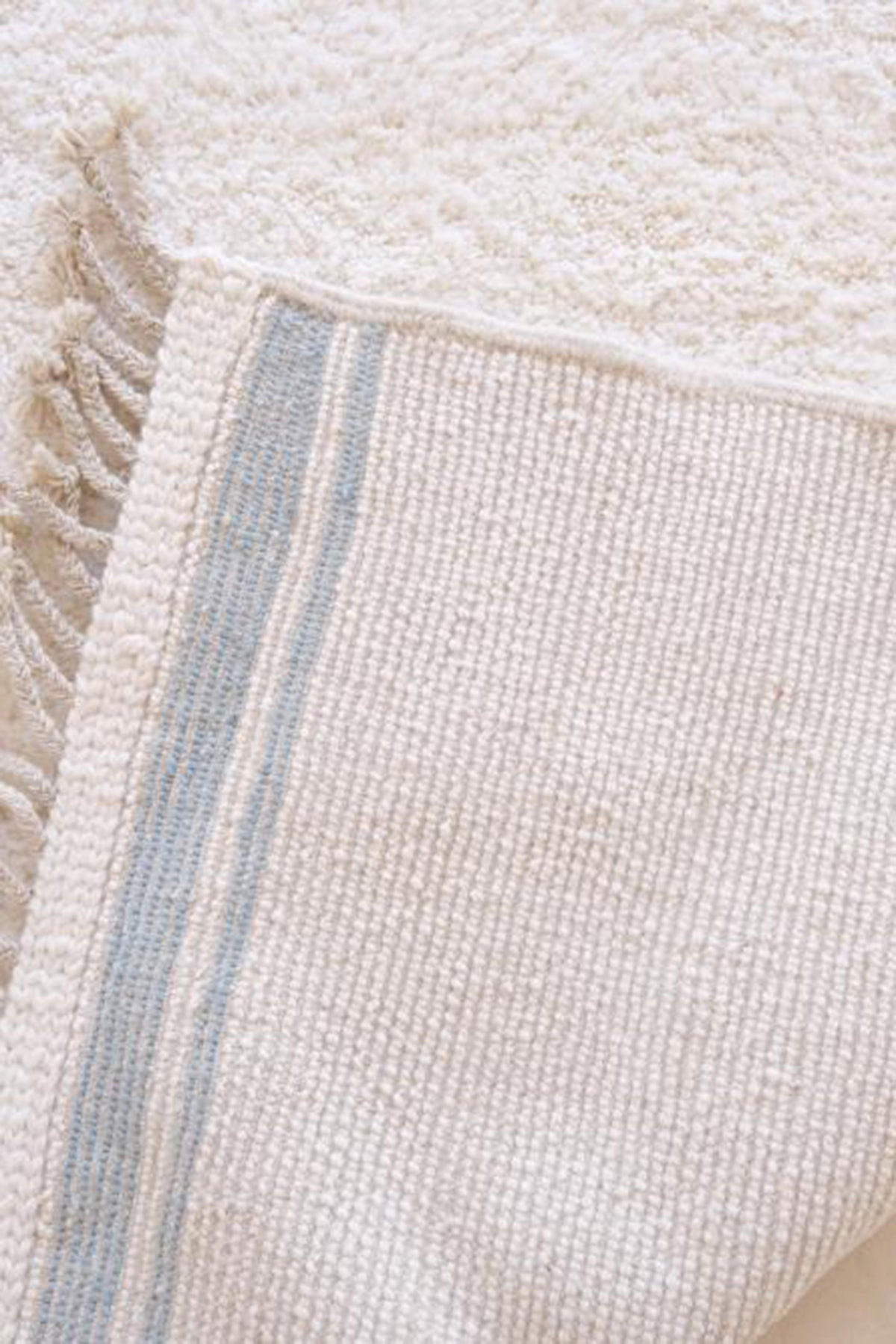 BERBERTEPPICH aus Marokko aus reiner Wolle weiß - Weiß, Naturmaterialien (251/302cm) - AFK Living