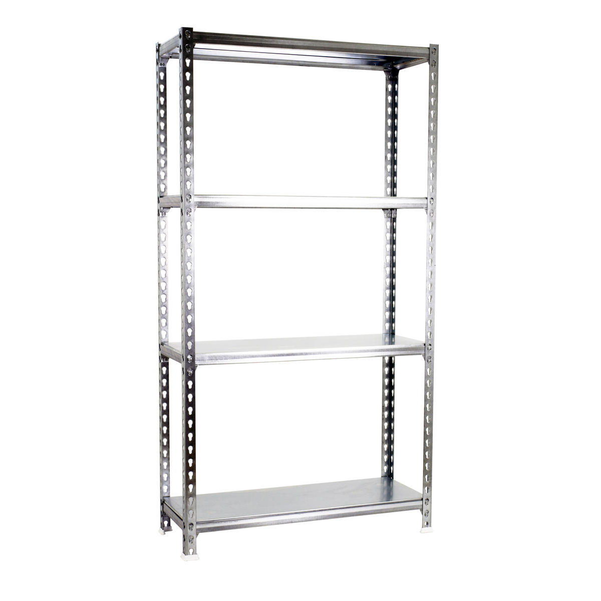 SCHWERLASTREGAL Mid Metal Shark HxBxT 150 x 110 x 30 cm Fachlast 200 kg Verzinkt - Silberfarben, Metall (110/150/30cm) - PROREGAL