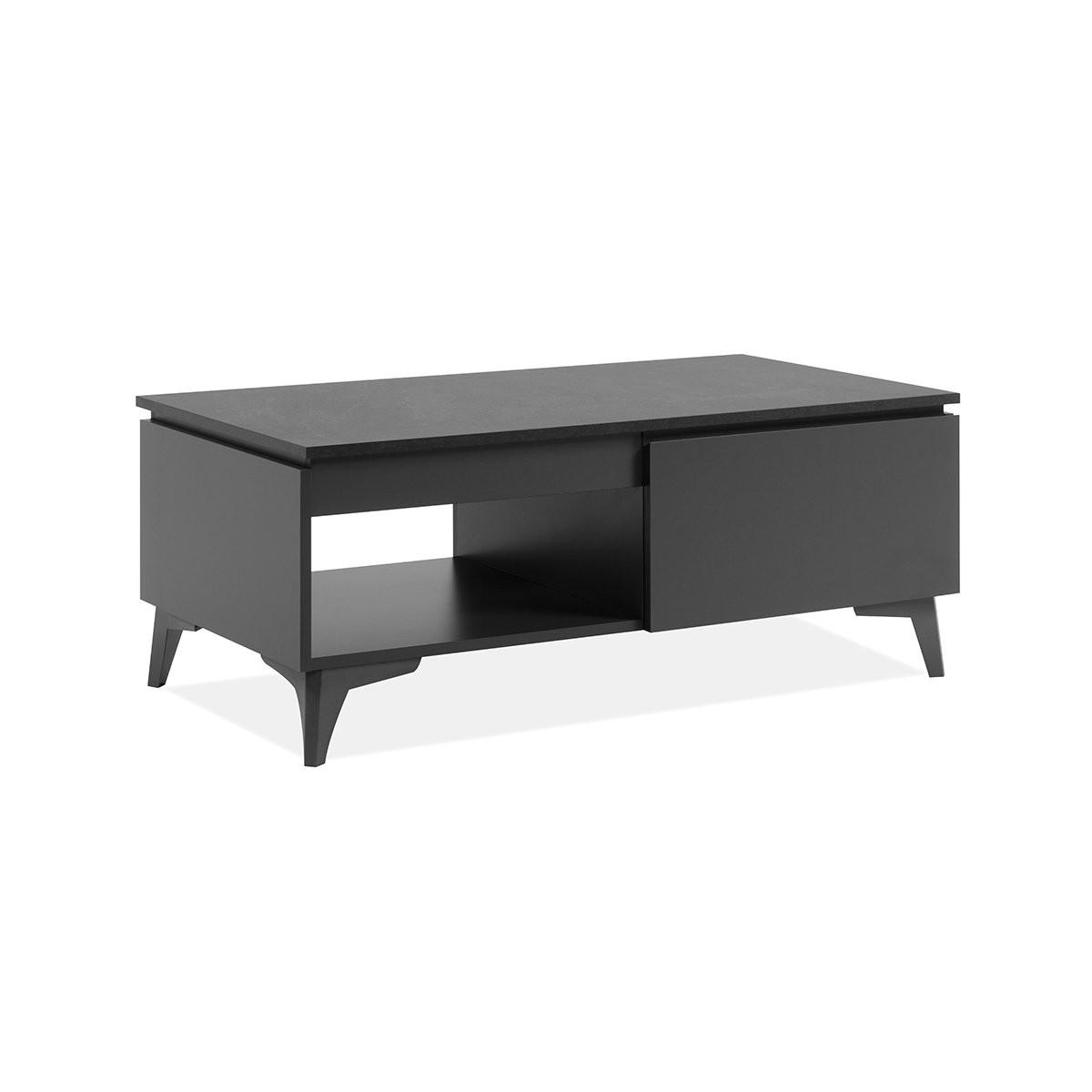 COUCHTISCH Bertrix 55/100/40 cm - Schwarz, Holzwerkstoff (55/100/40cm) - Finori GmbH