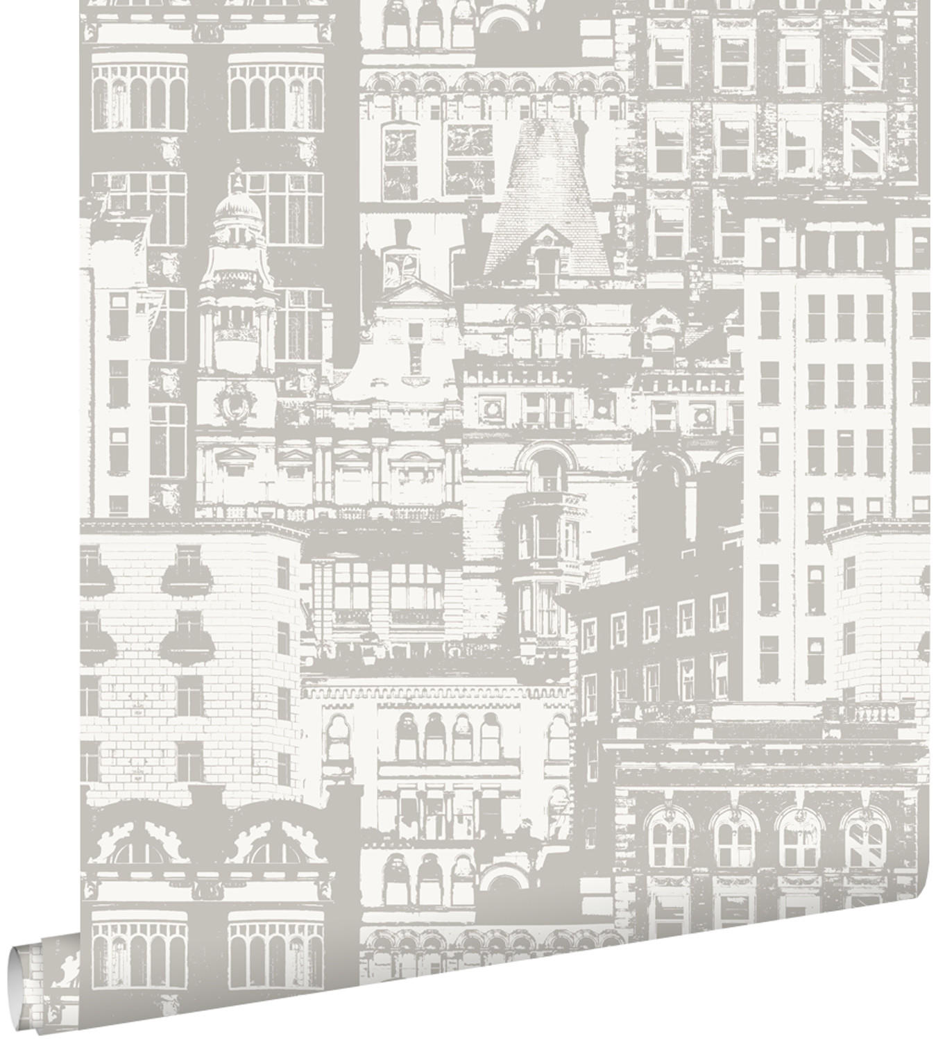 TAPETE Gebäude 53 cm x 10.05 m - Beige, Papier (53/1000cm) - ESTAhome