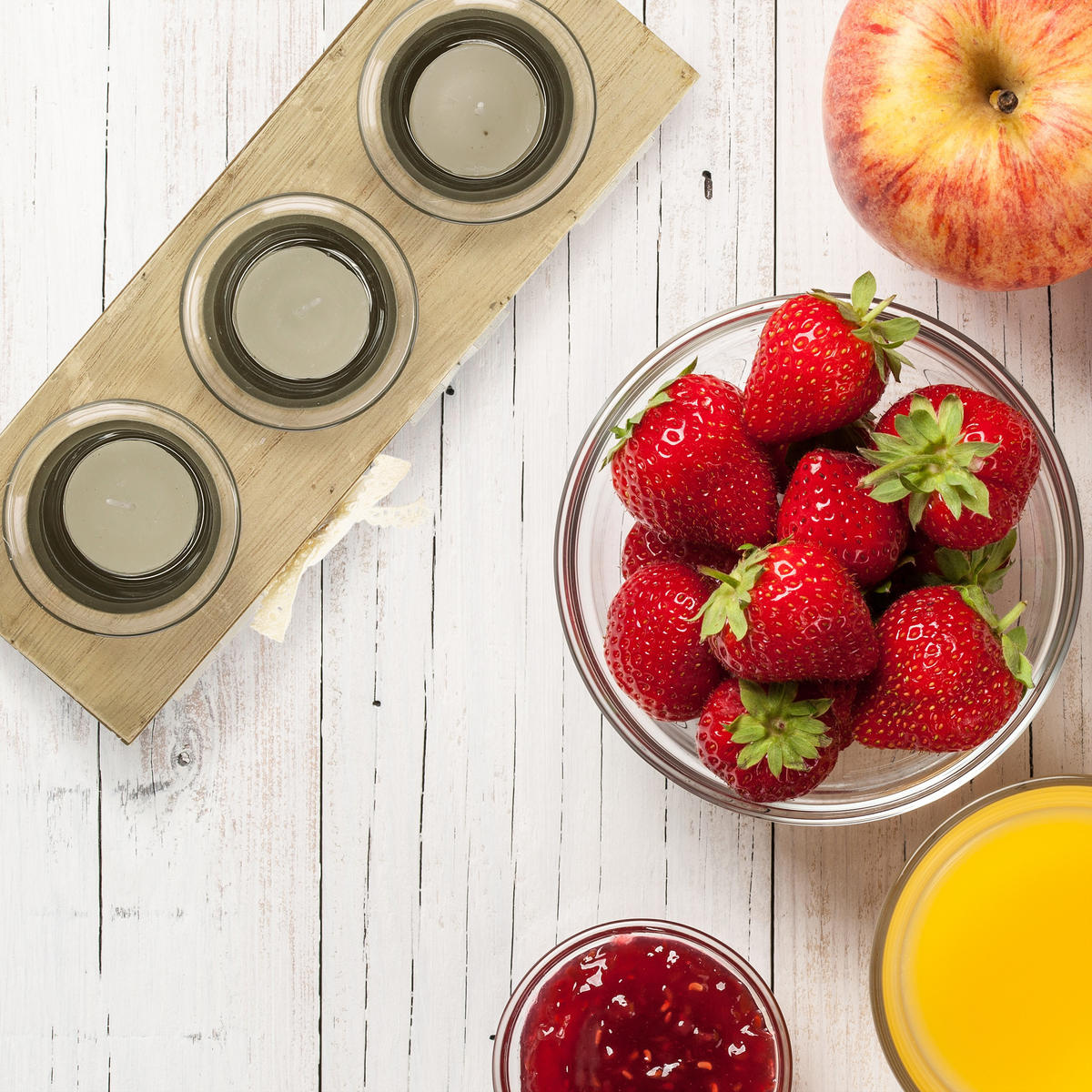 TEELICHTHALTER - Multicolor, Glas/Holzwerkstoff (8cm) - Relaxdays