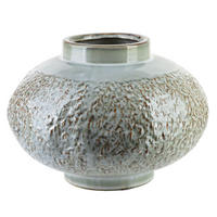 VASE Arina Grün 26,5/26,5/20cm - Beige, Keramik (21cm) - Mondex