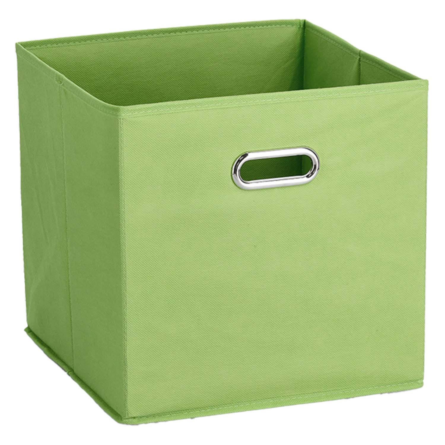 AUFBEWAHRUNGSBOXEN mit Griff, 12 Stück - Vlies, Grün - Grün, Textil (32/32cm) - Zeller Present