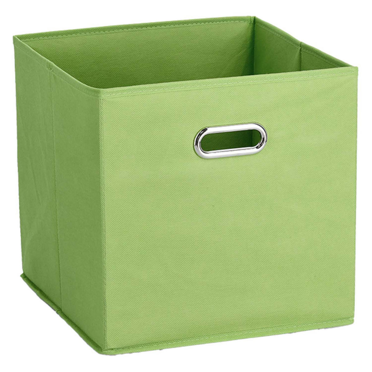 AUFBEWAHRUNGSBOXEN mit Griff, 12 Stück - Vlies, Grün - Grün, Textil (32/32cm) - Zeller Present