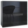 KOMMODE Pavos Schwarz Hochglanz - Schwarz Hochglanz, Holzwerkstoff (76/76/35cm) - Vladon
