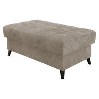 POLSTERHOCKER Nord - Taupe/Schwarz, Holz/Textil (106/44/67cm) - MIRJAN24