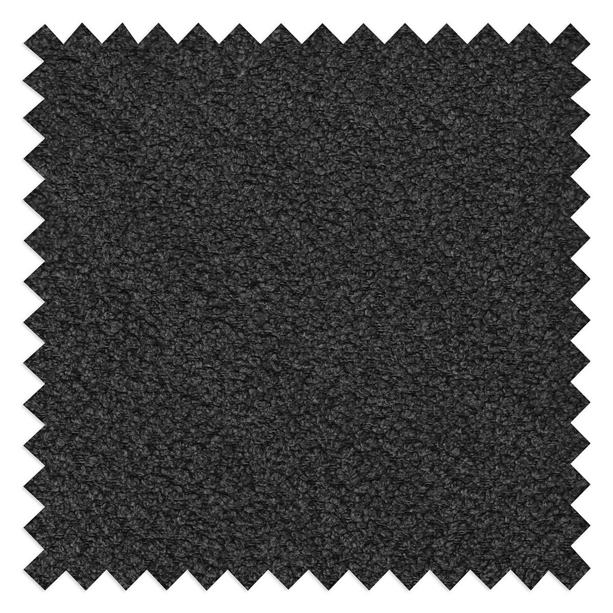 2,5-SITZER ECKSOFA mit Longchair - Anthrazit/Schwarz, Textil/Metall (271/148cm) - home24