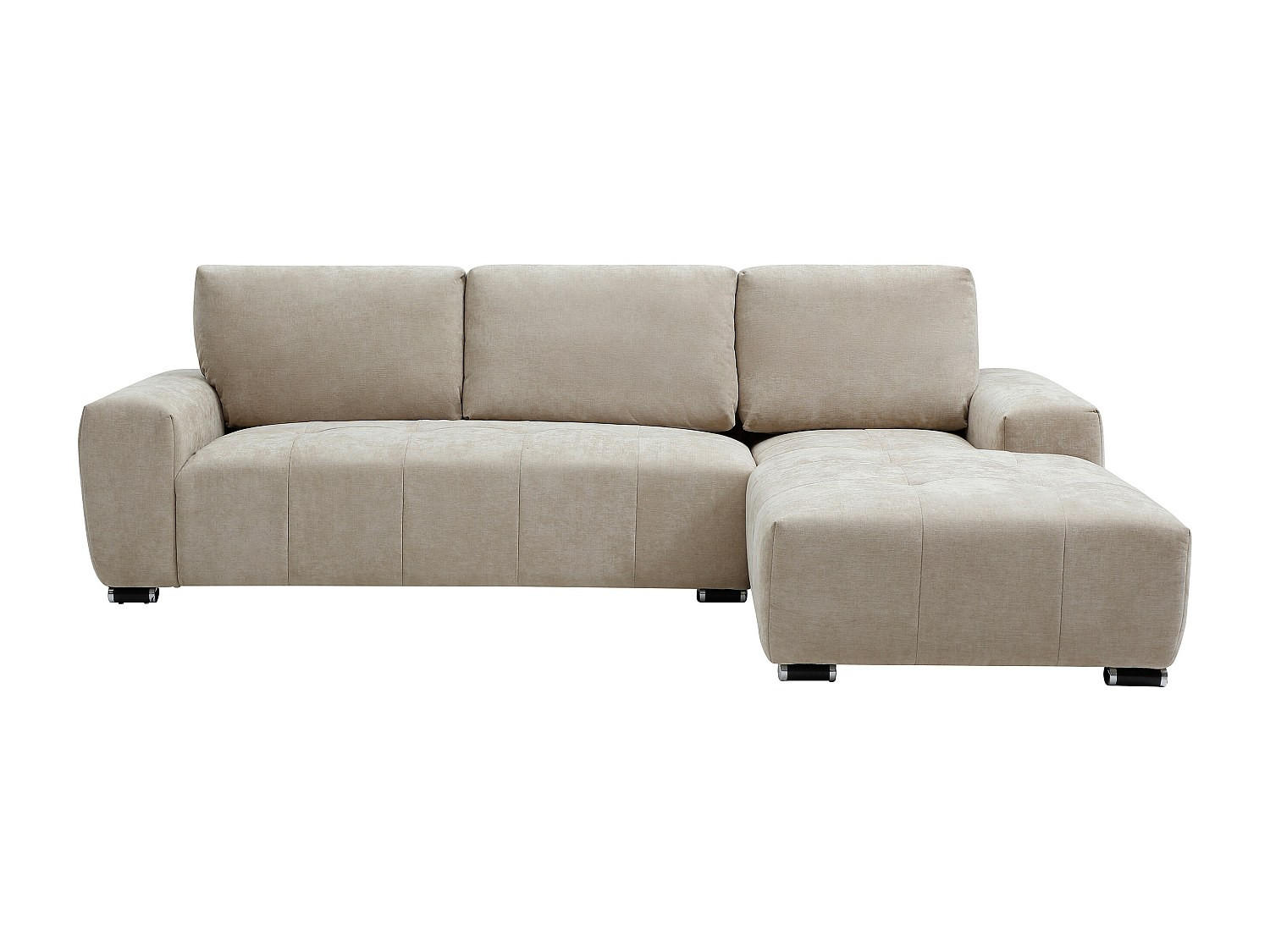 SOFA ohne Schlafmöglichkeit - 5 Personen - Stoff - Beige - - Beige, Textil (268/85/174cm) - Vente-Unique