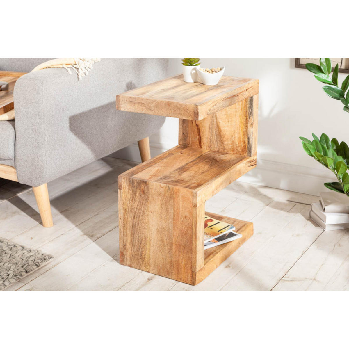 BEISTELLTISCH S Mango 60 cm - Braun, Holz (30/45/60cm) - riess-ambiente
