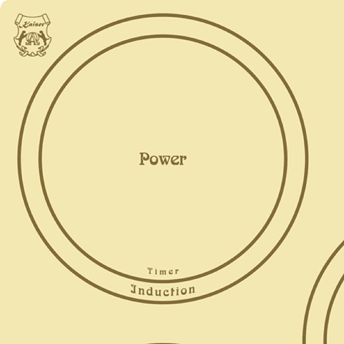 INDUKTIONSKOCHFELD - Beige, Keramik (45/4.4/51cm) - Kaiser Küchengeräte