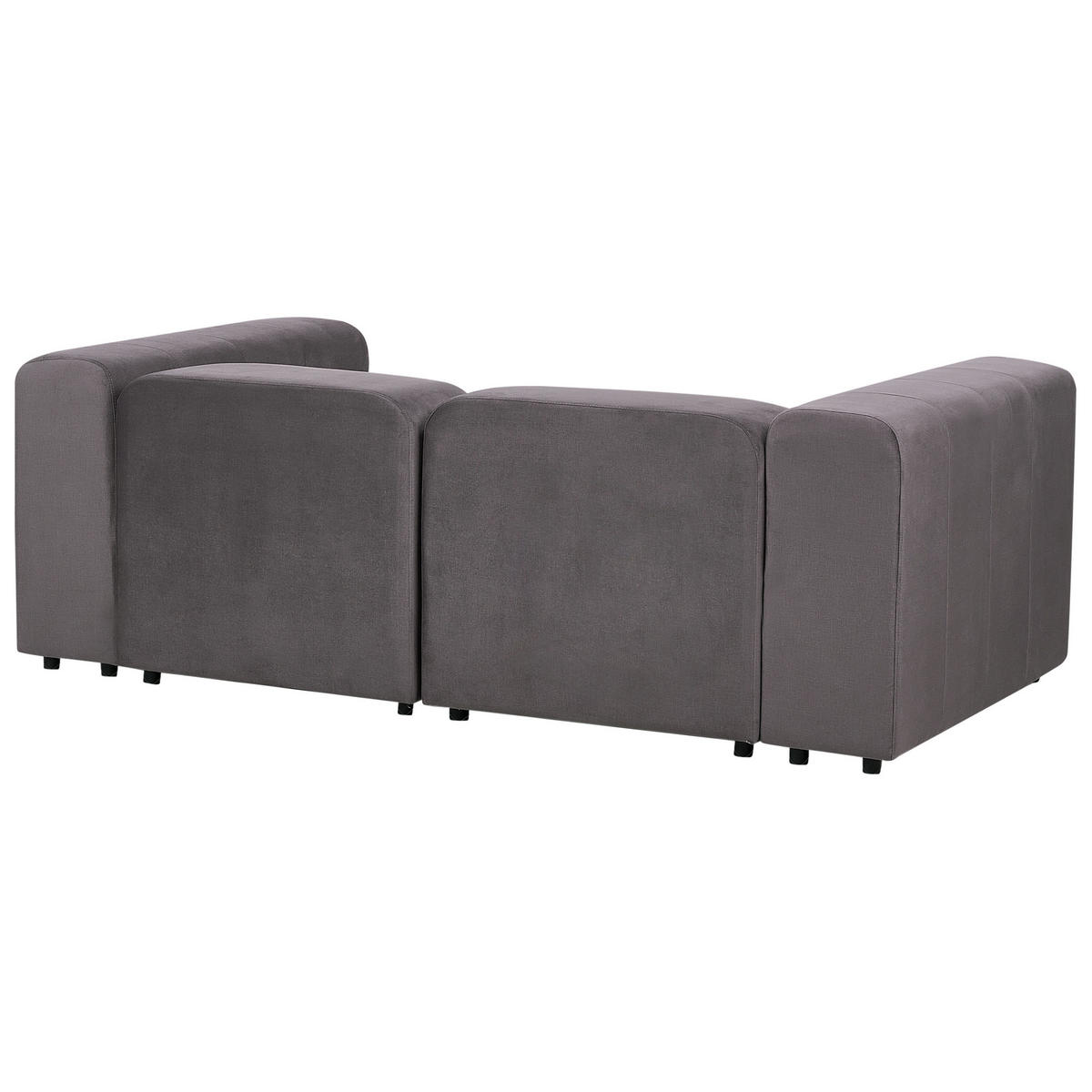 2-SITZER-SOFA Samtstoff dunkelgrau Falsterbo - Dunkelgrau, Textil (204/70/105cm) - Beliani