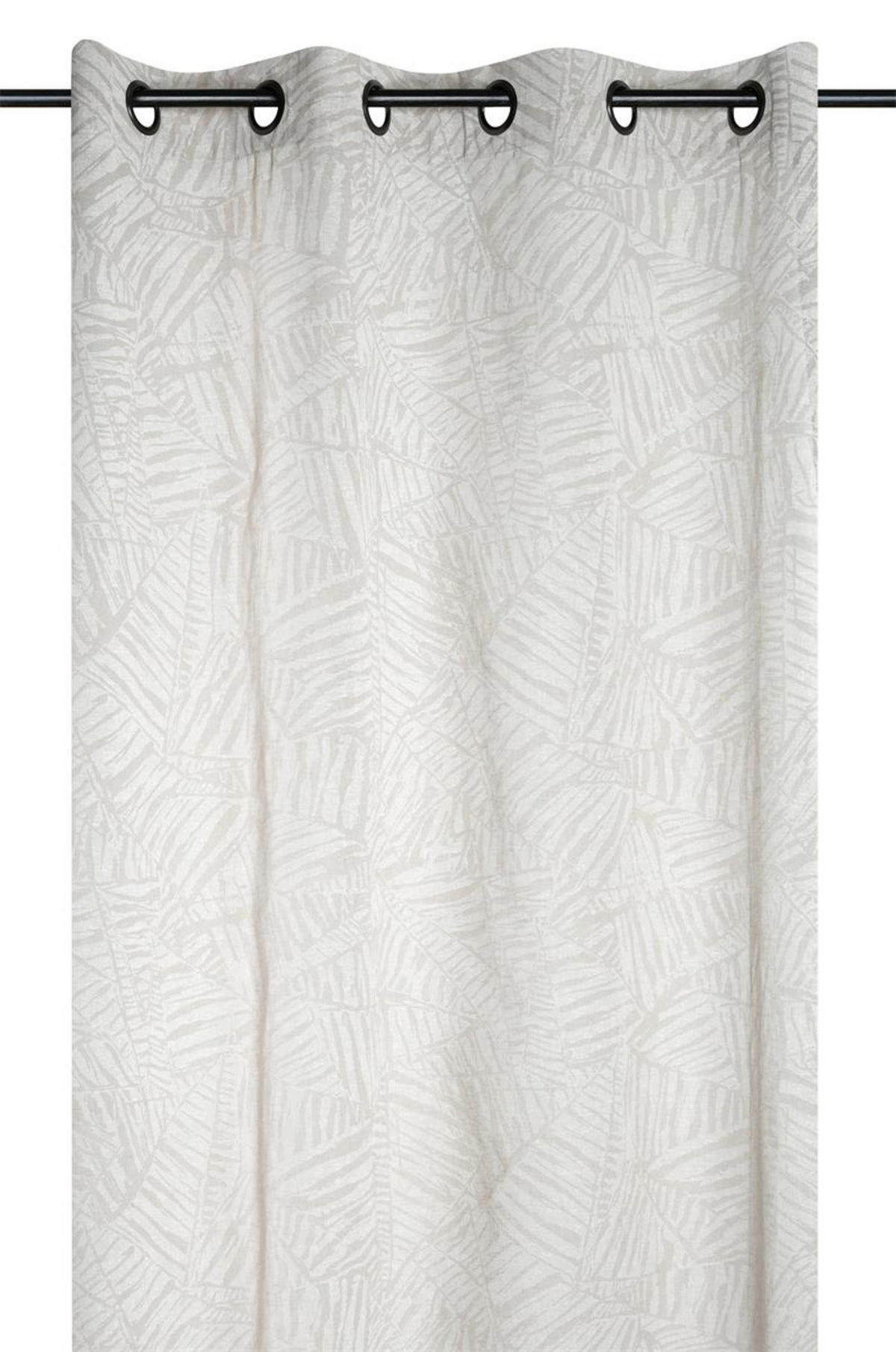 FENSTERVORHANG Ösen Scar 140/260 cm - Beige, Textil (140/260cm)