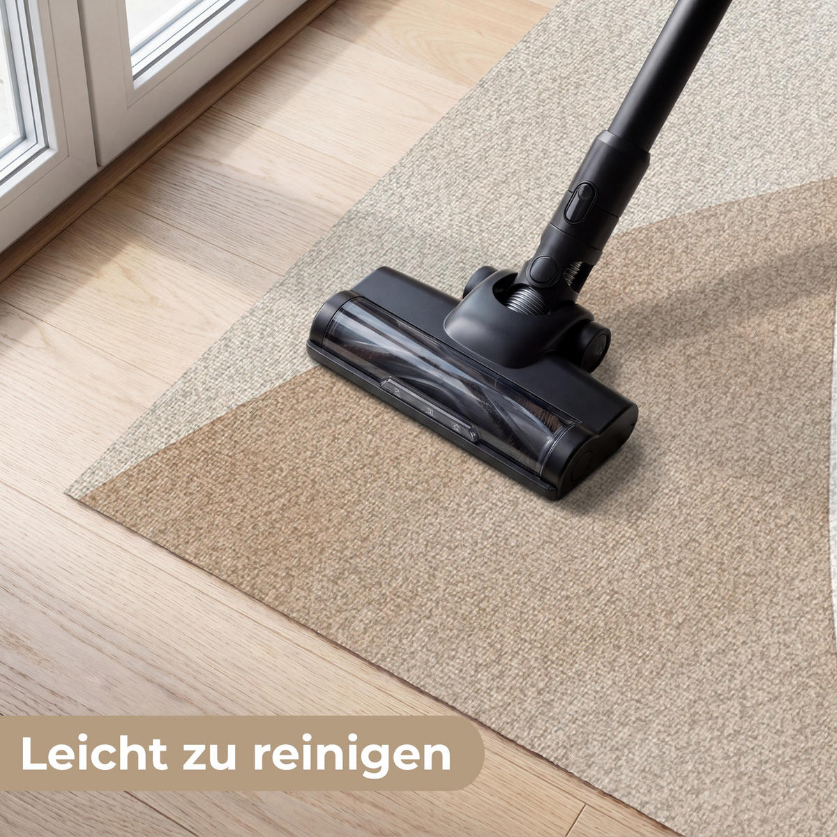 FUSSMATTE Braun - Japandi - Abstrakt Schmutzfangmatte 180x120 cm - Beige, Kunststoff (180/120cm) - MuchoWow