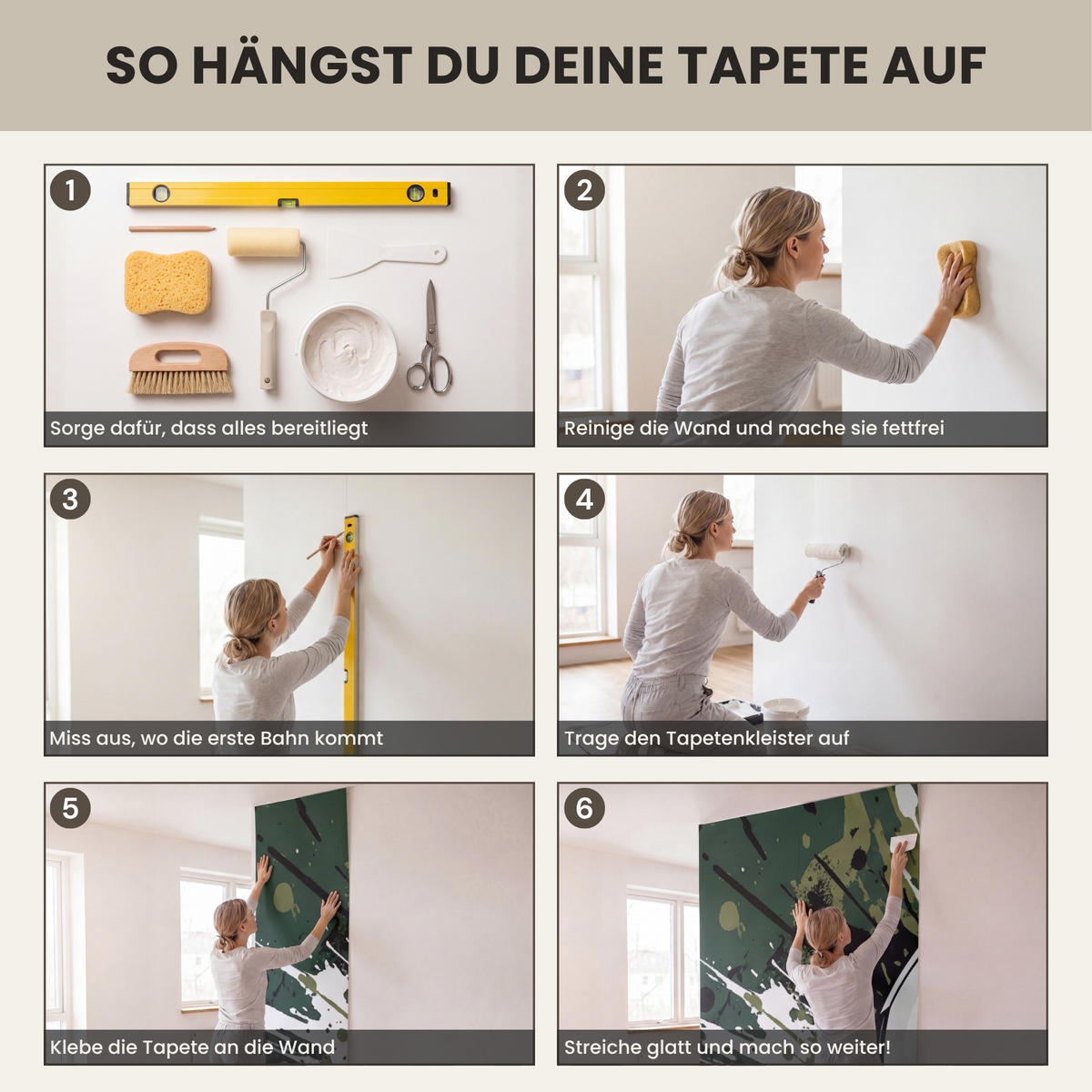 KINDERTAPETE - Fußball - Farbe - Spritzer - Grün - 260x200 cm - Dunkelgrün, Papier (260/200cm) - OnlyWow