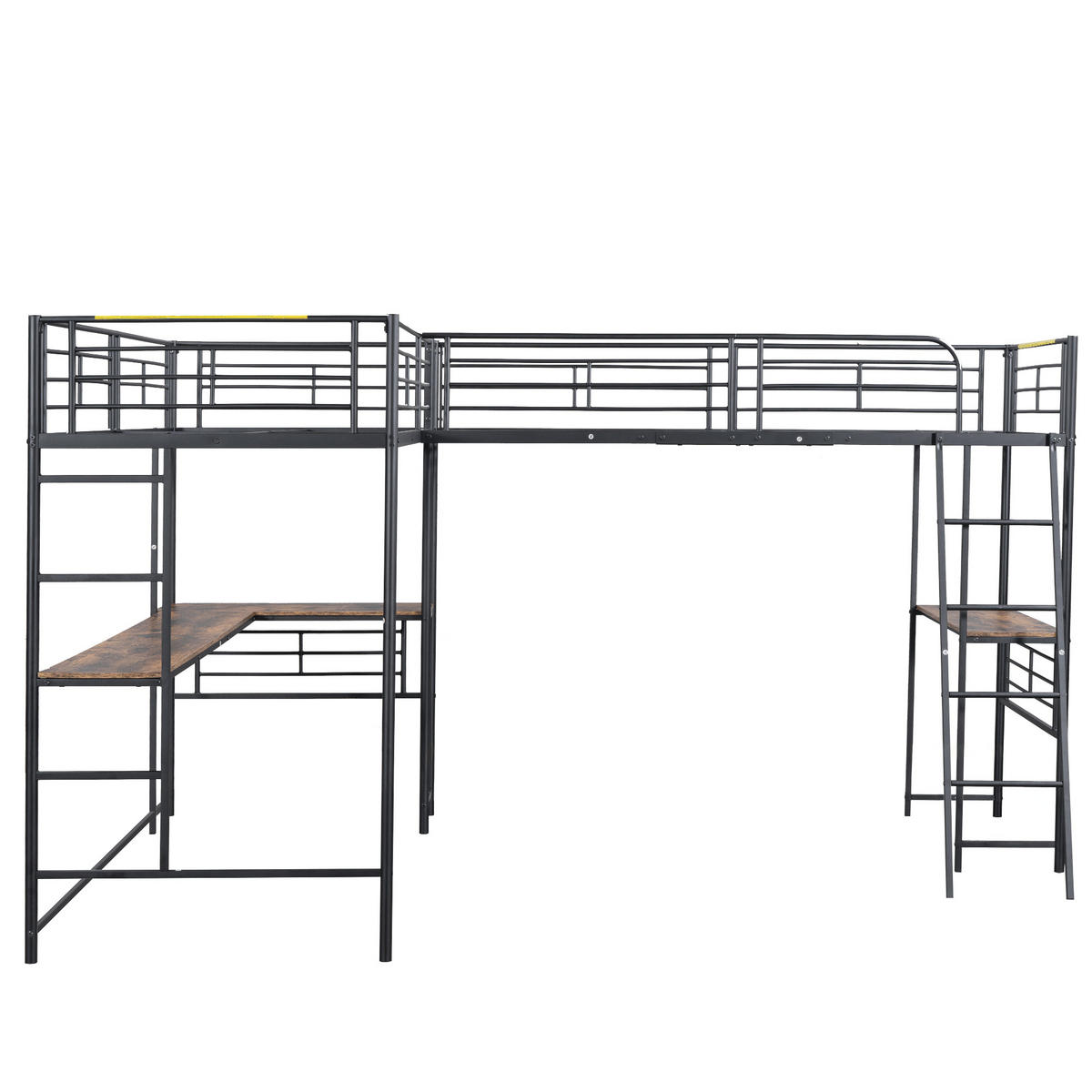 HOCHBETT 90x200 cm Tisch doppelt schwarz - Schwarz, Holzwerkstoff (90/200cm) - LEBENLANG