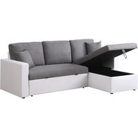 ECKSOFA alain Grau - Grau, Textil (145/221cm) - Habitat Garten
