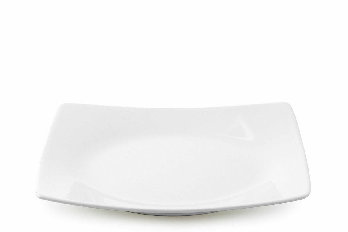 TELLERSET EPIRI Dessertteller 6 Personen 6-tlg - Weiß, Keramik (21cm) - KONSIMO®