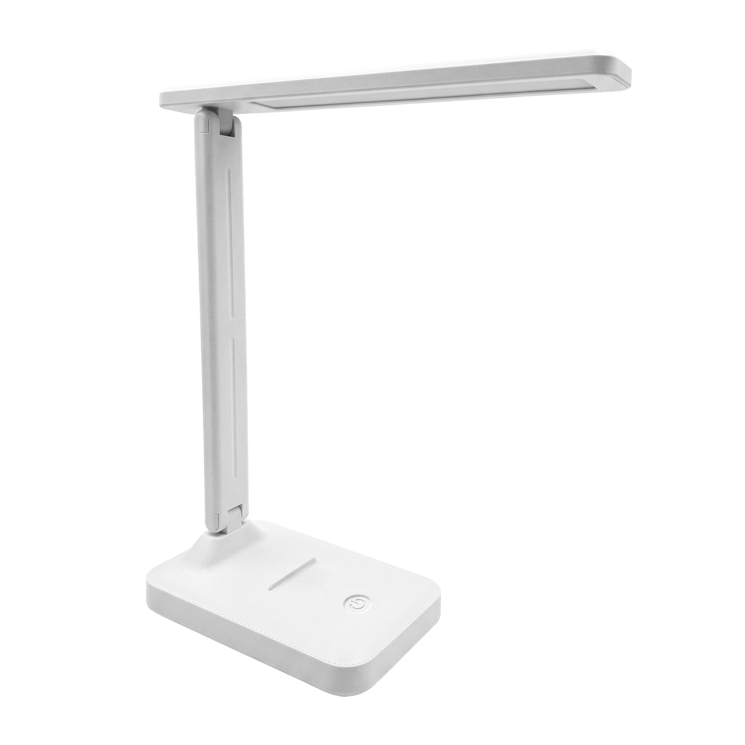 SCHREIBTISCHLEUCHTE, Schreibtisch Tischlampe LED - Weiß, Kunststoff (22.5/13/27.5cm) - KRUMAD