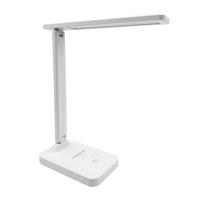 SCHREIBTISCHLEUCHTE, Schreibtisch Tischlampe LED - Weiß, Kunststoff (22.5/13/27.5cm) - KRUMAD