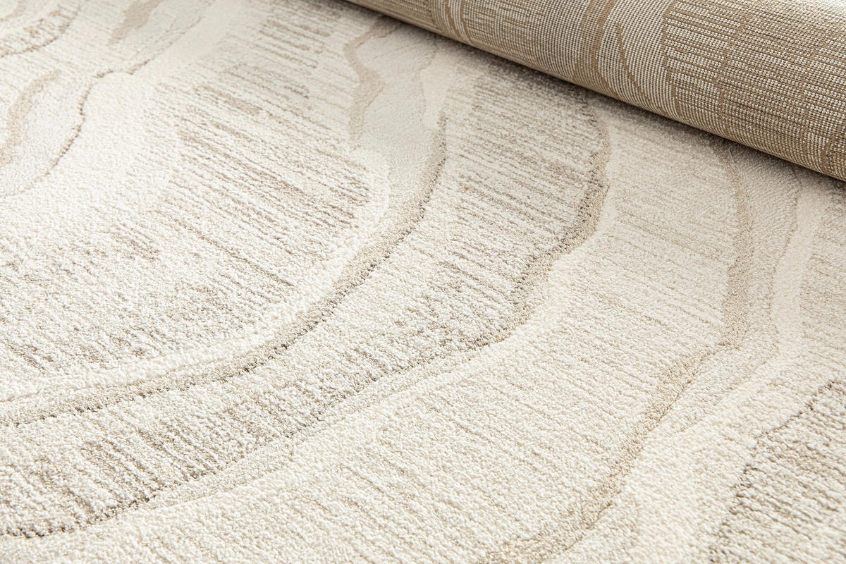 TEPPICH, Weicher Design beige - Beige, Textil (120/170cm) - AFK Living
