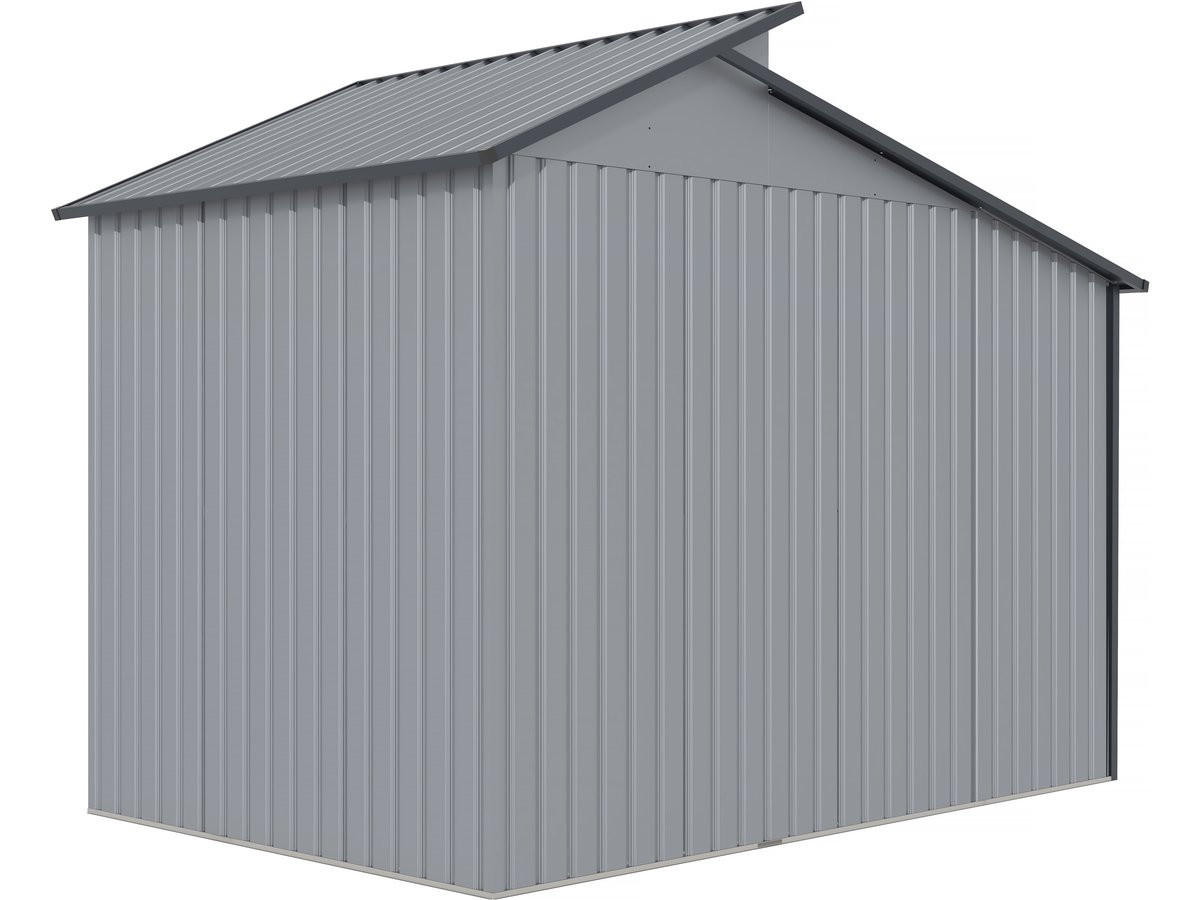 METALL-GARTENHAUS madras Grau - Grau, Metall (355/237/257cm) - Habitat Garten