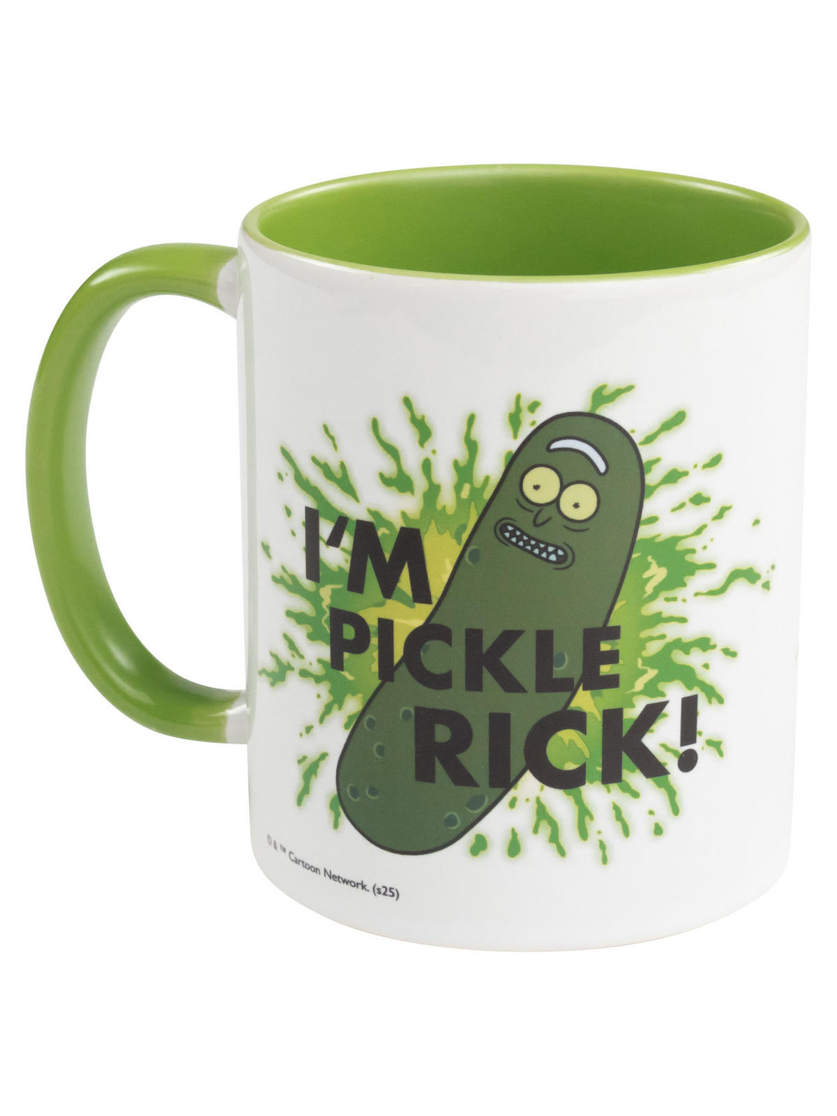 KAFFEEBECHER Rick and Morty I'm Pickle Rick Weiß/Grün 320 ml - Weiß, Keramik (0.32L) - United Labels