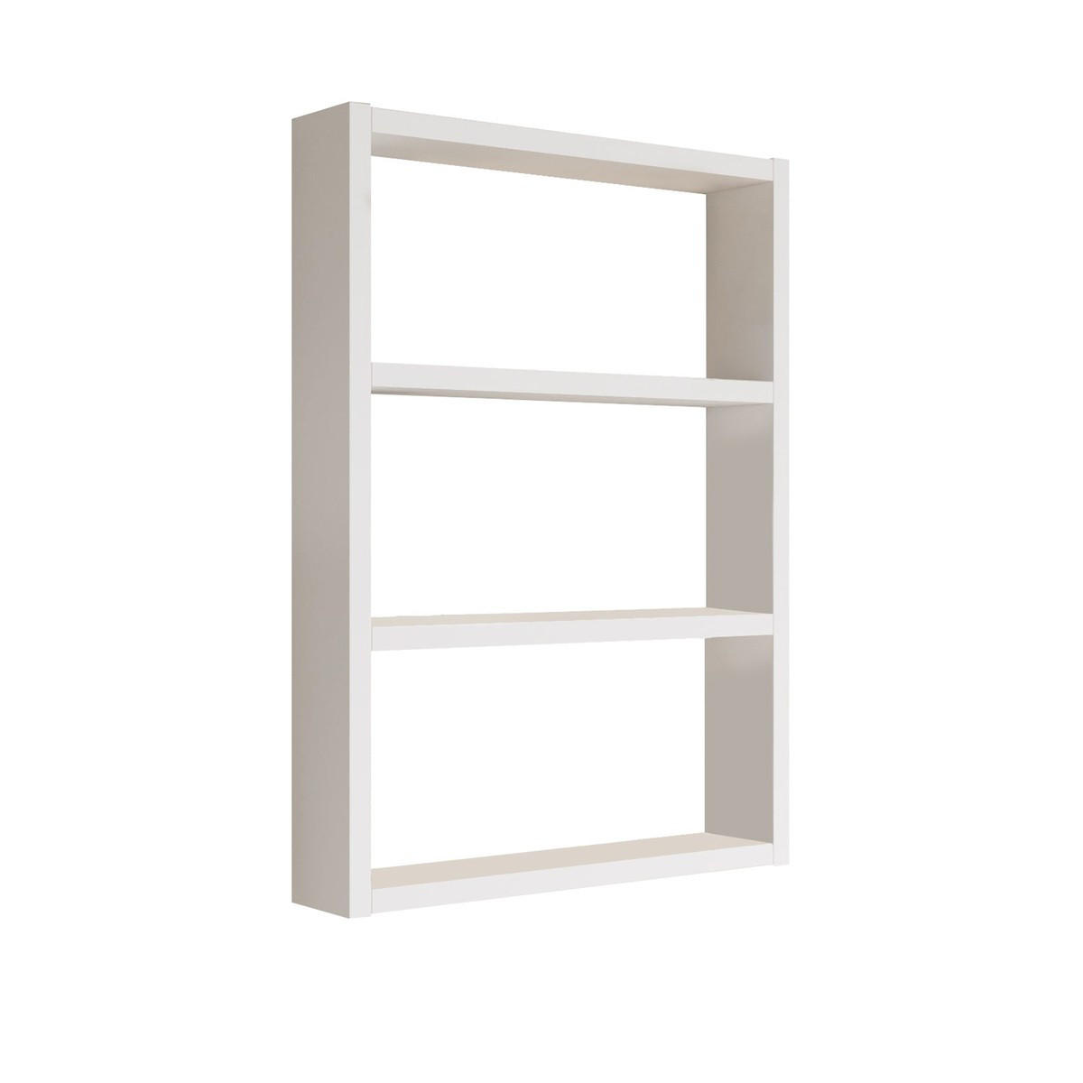 WANDREGAL mit 3 ablagen - emma 43,2/9/60 cm - Weiß, Holzwerkstoff (9/60/43.2cm) - Calicosy