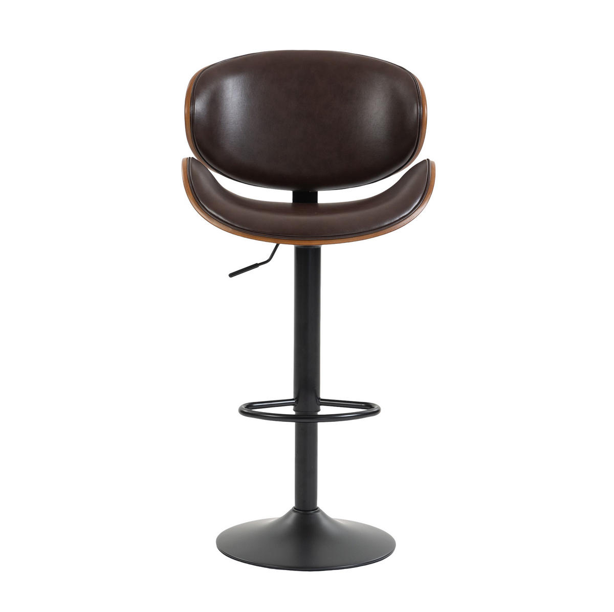 BARHOCKER höhenverstellbar und 360° drehbar Braun - Braun, Kunststoff (50/93/51cm) - MIVRAY