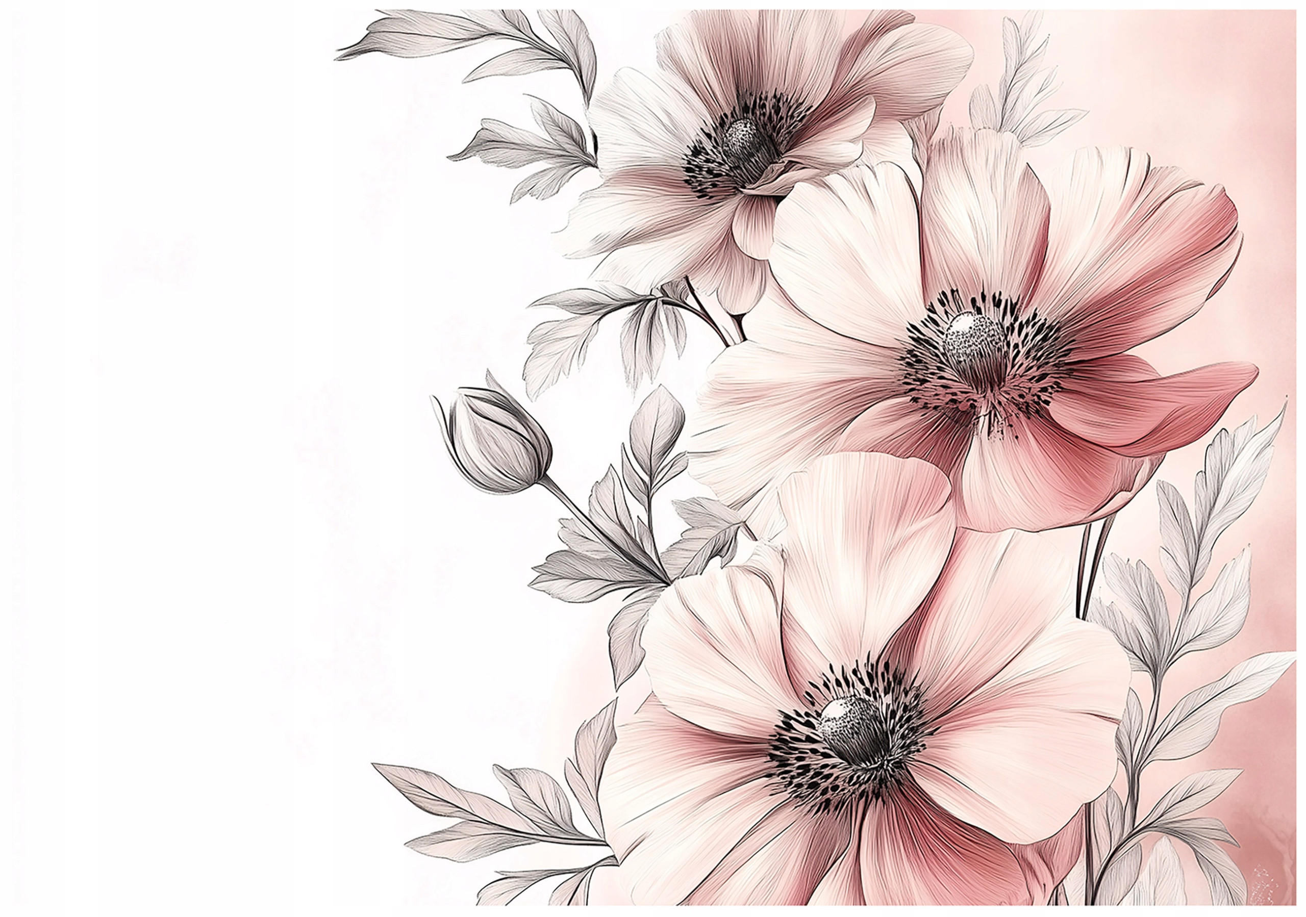 FOTOTAPETE Blumen Natur Vlies Tapete Wohnzimmer 350x250 - Multicolor, Papier (350/250cm) - Wallarena