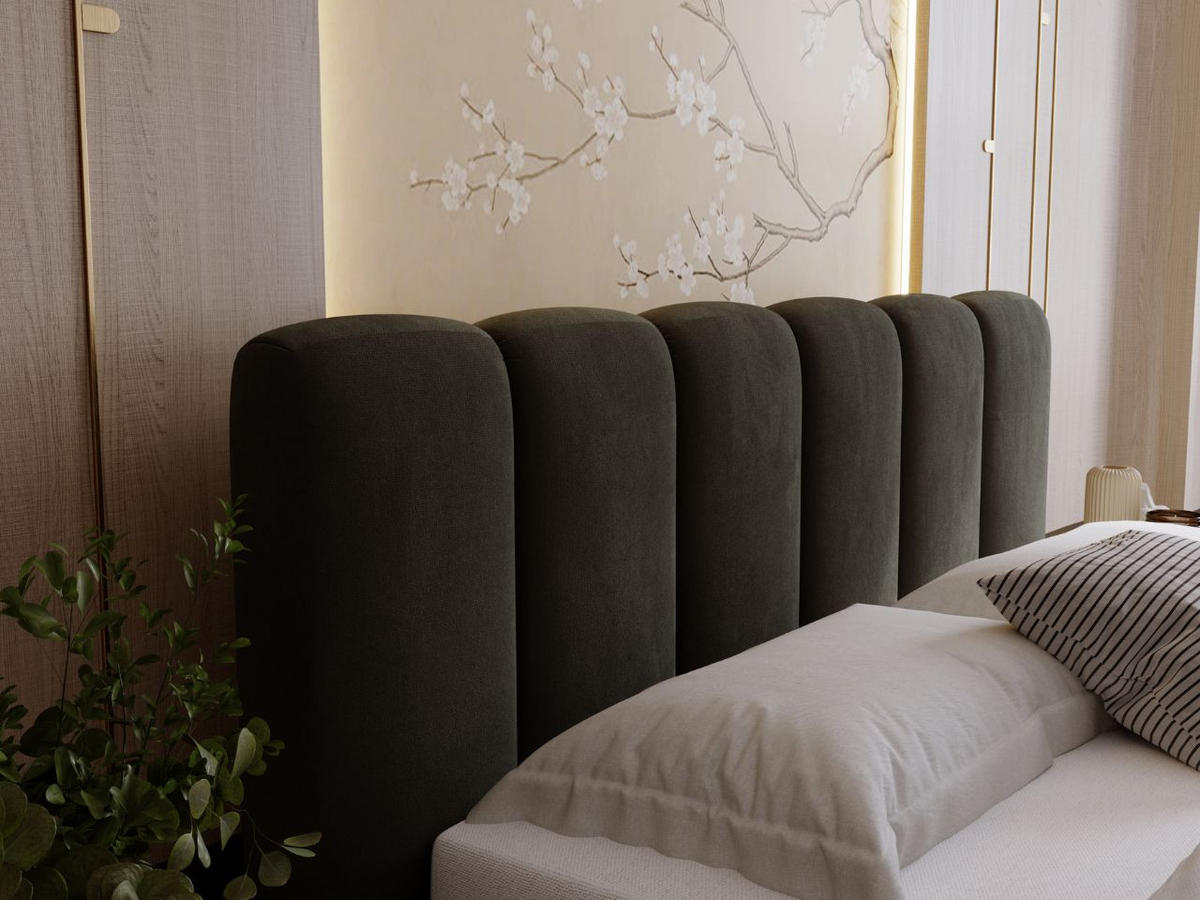 POLSTERBETT Royal 160x200 Dunkelgrau - Grau, Textil (160/200cm) - Graingold